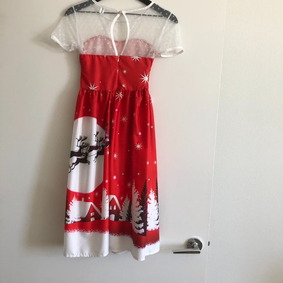 Vintage Christmas Dress, Small - Picture 2 of 15